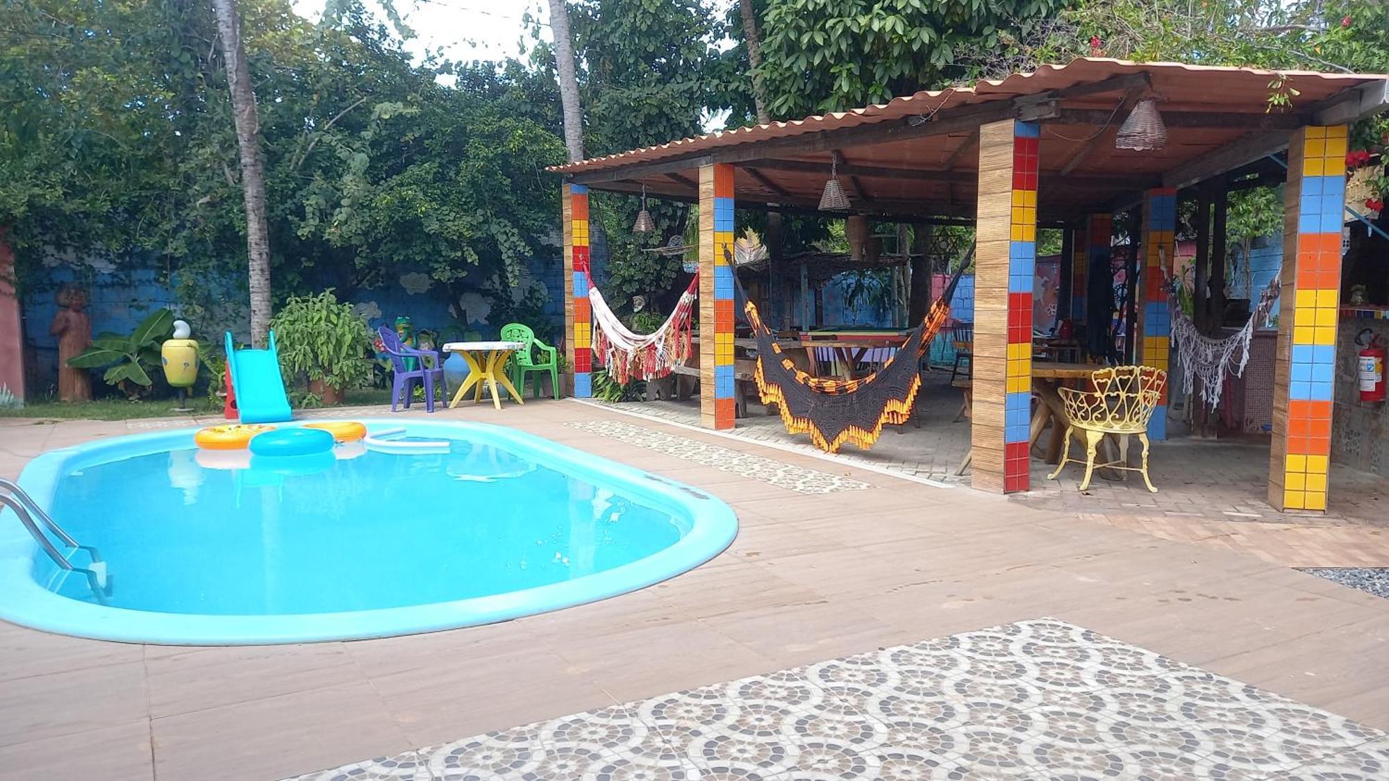 Pousada Casa Colorida Hotel ปอร์โต จิ กาลินญาส ภายนอก รูปภาพ